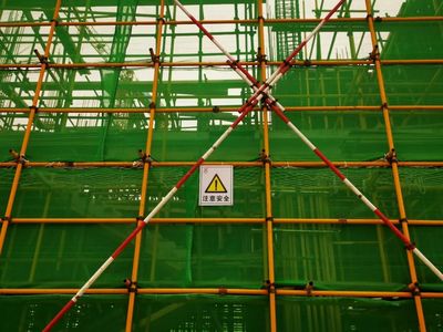 點贊標準化建筑工地 腳手架——康巴什區文明城市創建的縮影